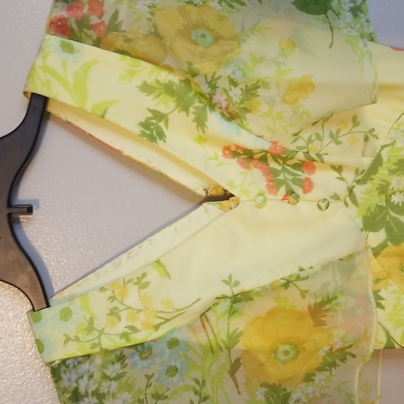 Vintage 1960's/70's Buttercup Yellow Dress - Picture 3 of 12